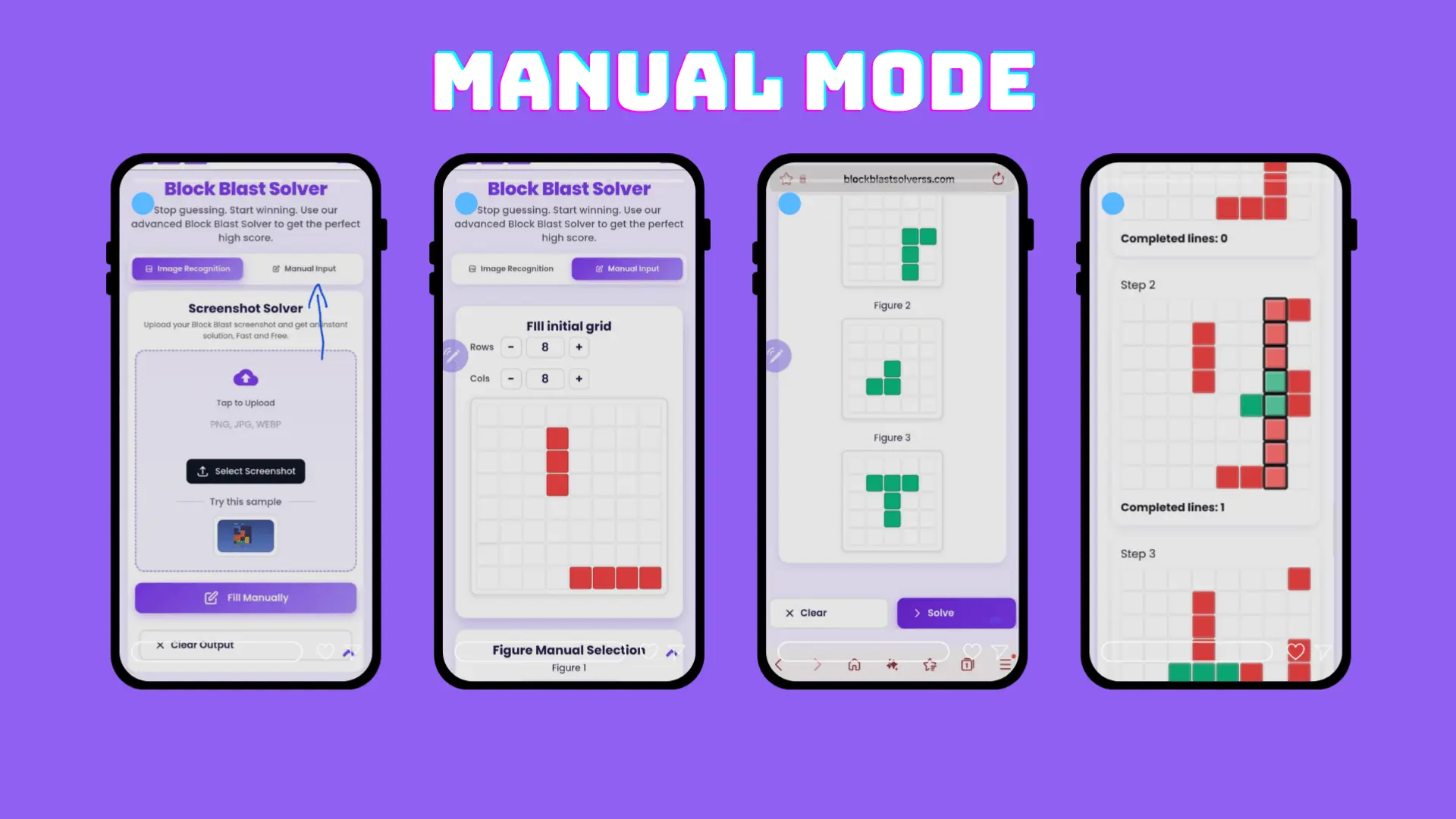 Block Blast Solver | Instant Ai Best Move Calculator 100% Working | 2026 2 Manual Mode